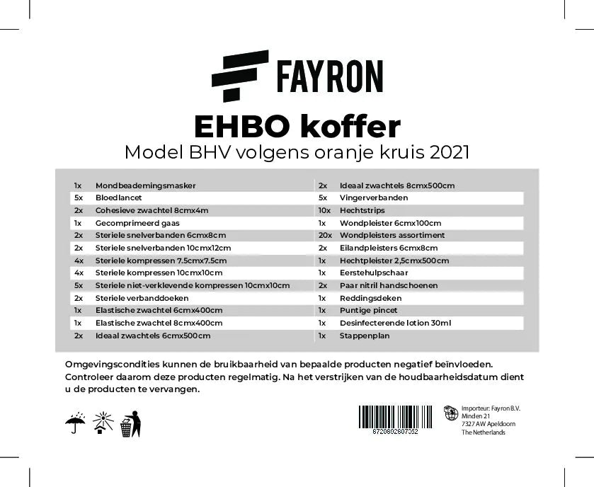 Verbandkoffer BHV norm 2021